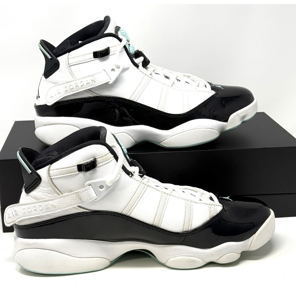 Nike Air Jordan 6 Ring White Black Aqua Men's 322992-115 Basketball Shoe Sz 10.5 - Picture 2 of 16